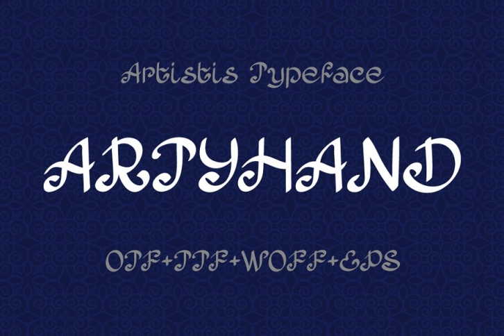 Artyhand calligraphy font Font Download
