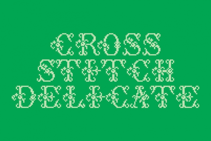 Cross Stitch Delicate Font Download