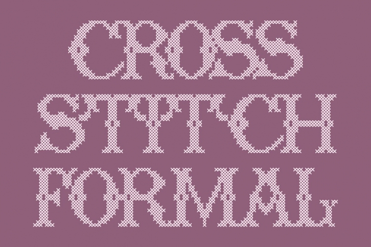 Cross Stitch Formal Font Download