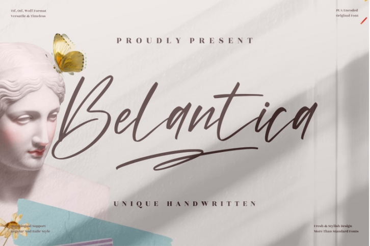 Belantica - Premium Handwritten Font Font Download