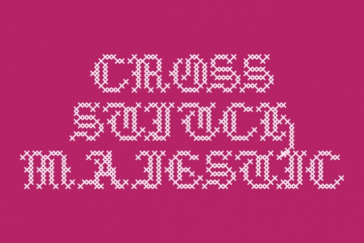 Cross Stitch Medieval Font Download