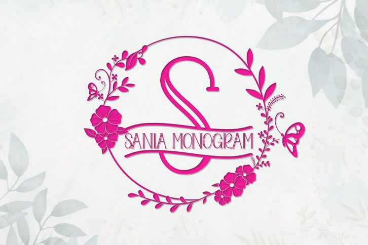 Sania Monogram Font Download