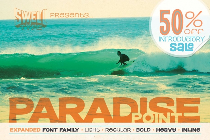 Paradise Point Expanded intro sale Font Download