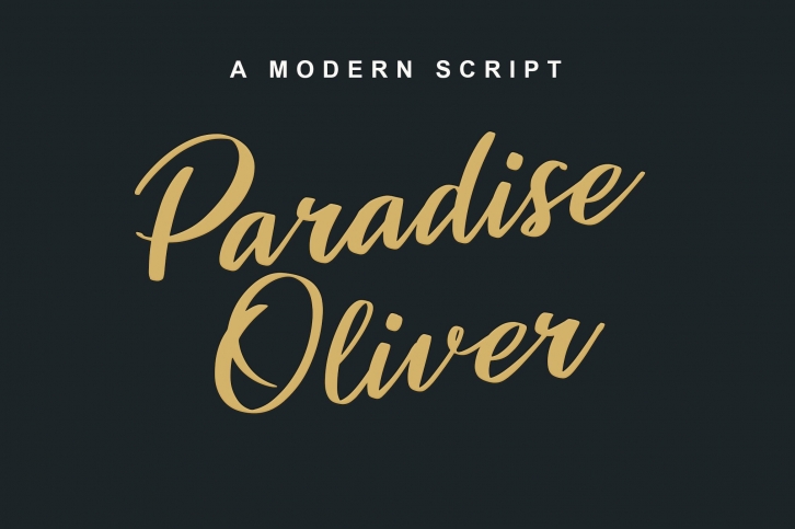 Paradise Oliver Font Download