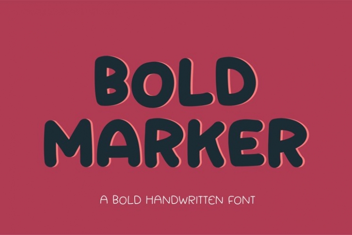 Bold Marker Font Download