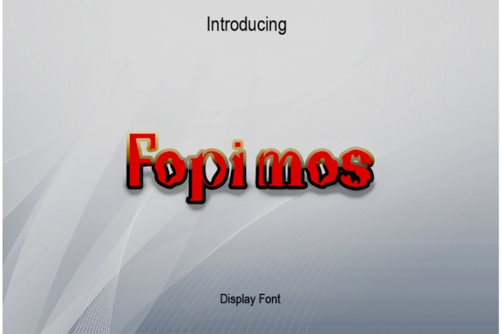 Fopimos Font Download