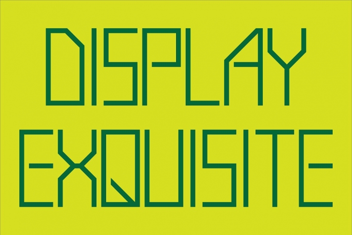 Display Exquisite Font Download