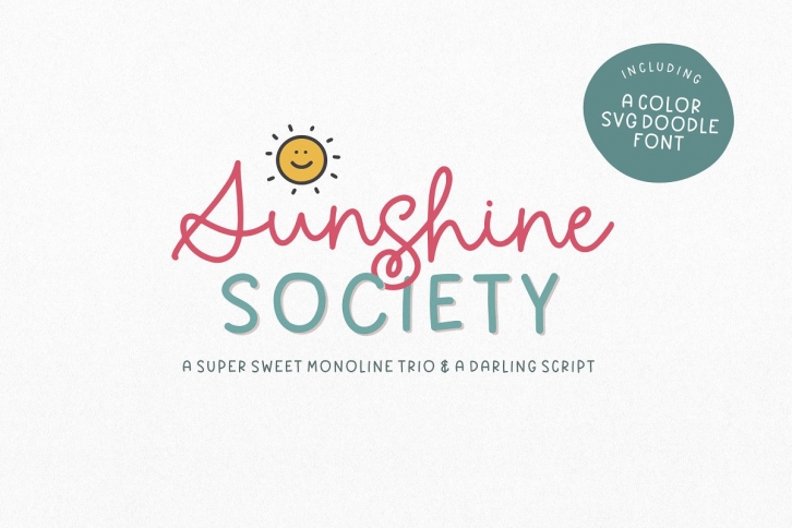 Sunshine Society Family + SVG Font Download