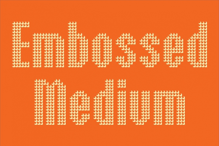 Embossed Medium Font Download