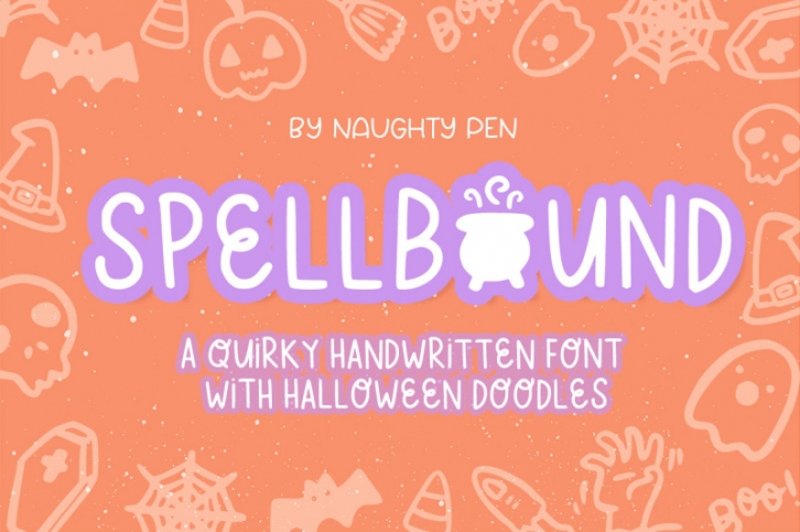 Spellbound Halloween Font and Doodles Font Download