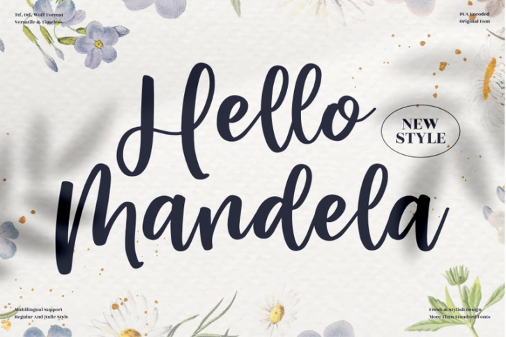 Hello Mandela - Beautiful Script Font Font Download