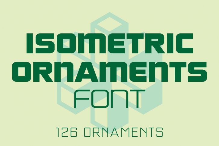 Isometric Ornaments Font Download