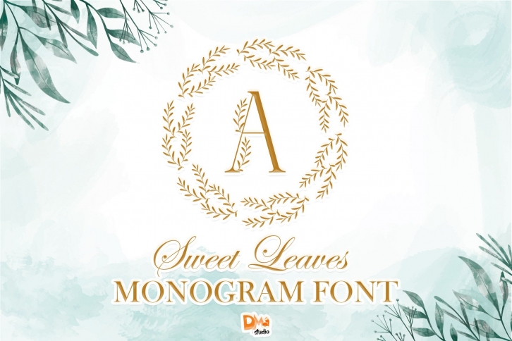 Sweet Leaves Monogram Font Download