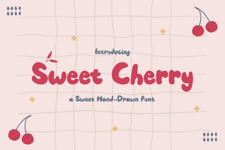 Sweet Cherry – a Sweet Hand-Drawn Font Font Download