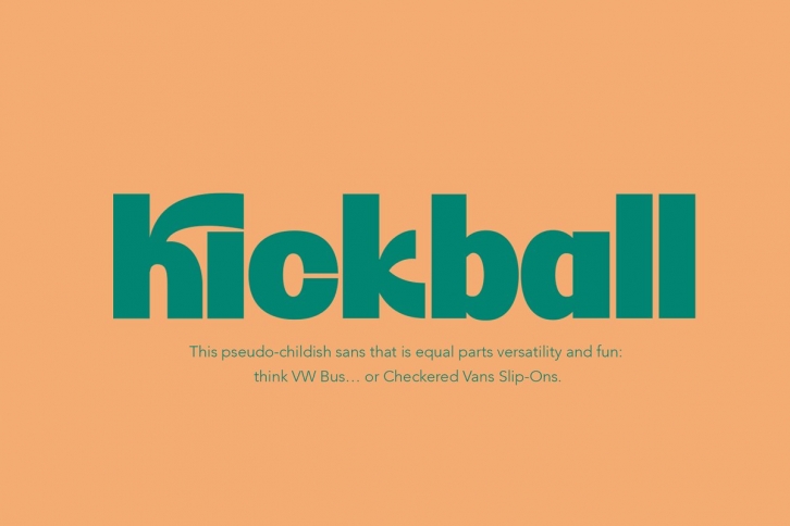 KICKBALL SANS — 50% Off Limited Time Font Download
