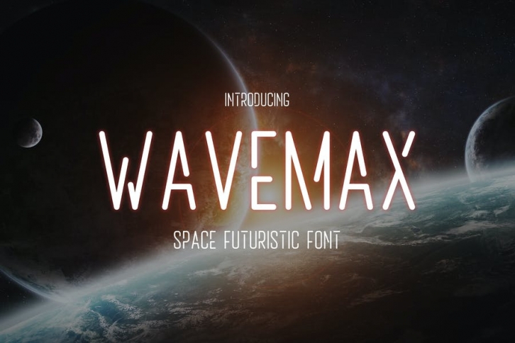 Wavemax – Space Futuristic Font Font Download