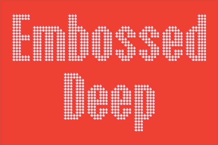Embossed Deep Font Download