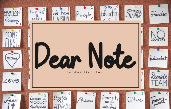 Dear Note Font Download