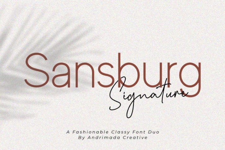 Sansburg Font Download