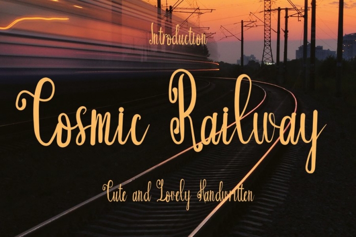 Cosmic Railway Font Download