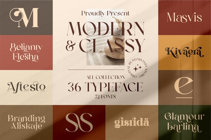 Modern  Classy Serif Bundle Font Download