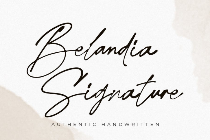 Belandia Signature Font Download