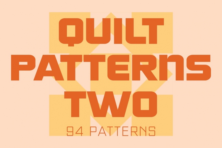 Quilt Patterns Two Font Download
