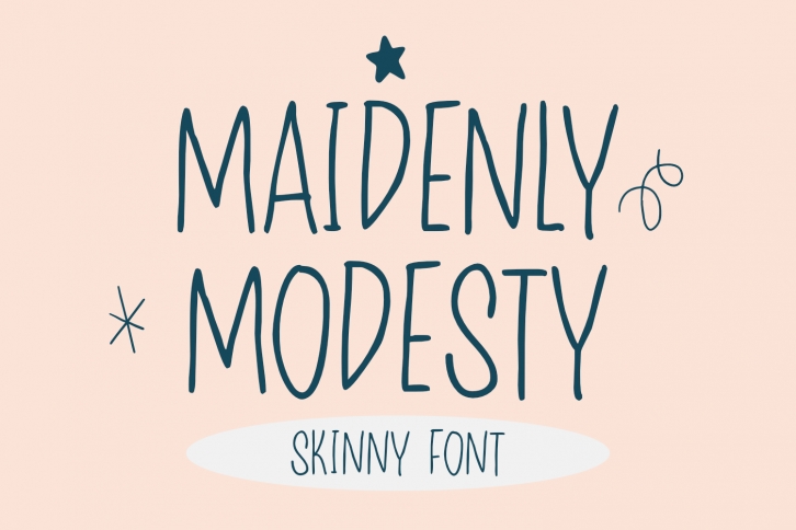 Maidenly Modesty Font Download