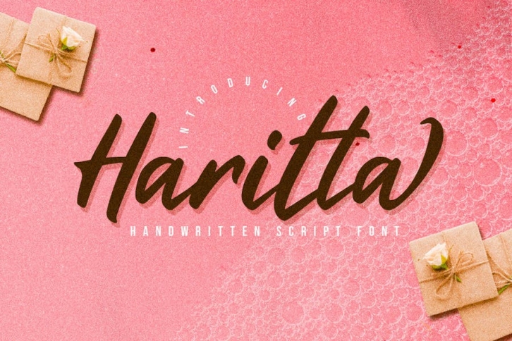 Haritta - Handwritten Script Font Font Download