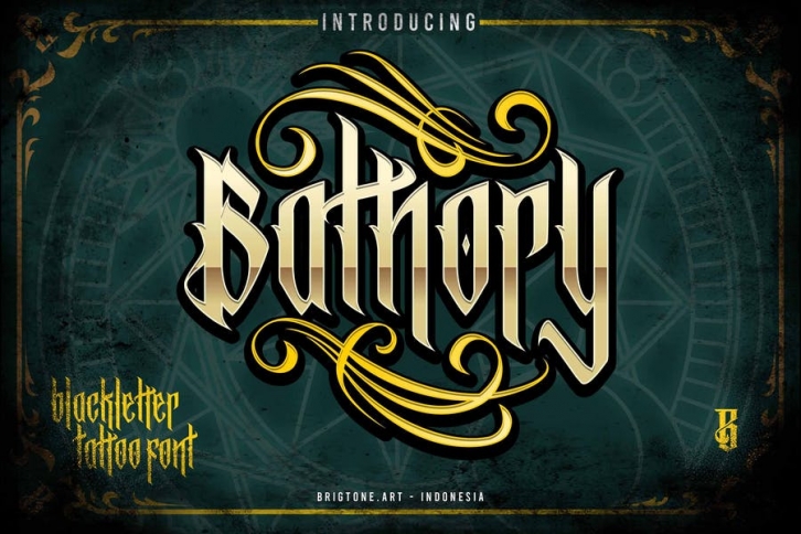 Bathory - Blackletter font Font Download