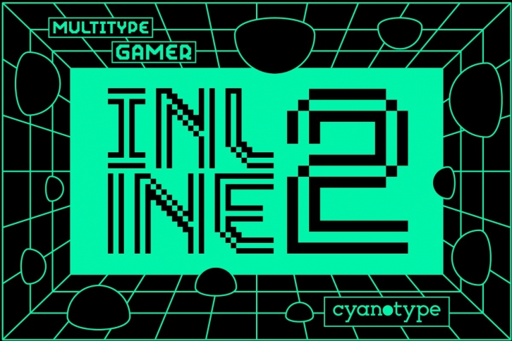 MultiType Gamer Inline 2 Font Download