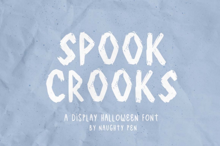 Spook Crooks Halloween Display Font Font Download