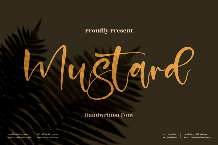 Mustard Handwritten Font LS Font Download