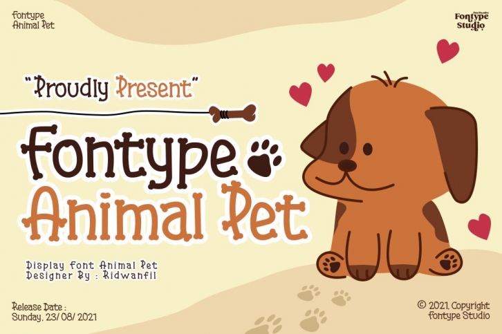 ype Animal Pet Font Download