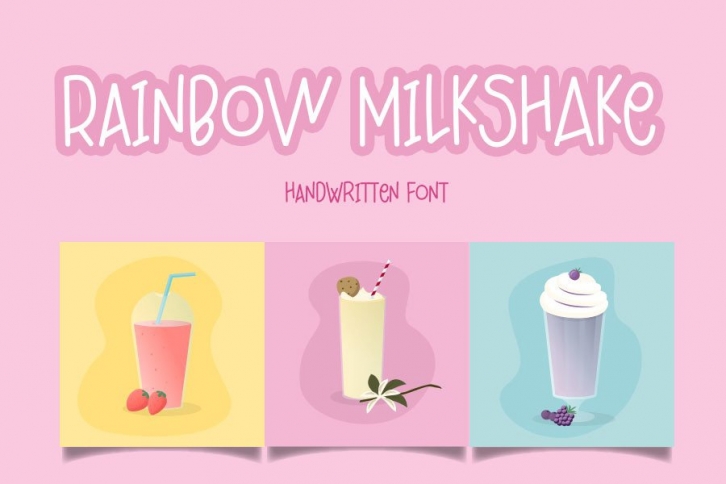 Rainbow Milkshake Font Download