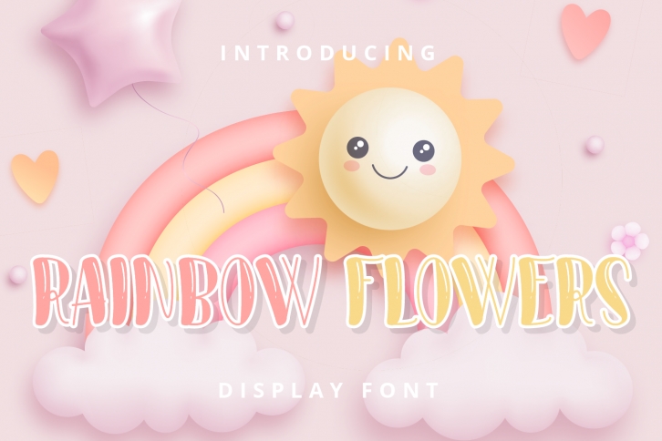Rainbow Flowers Font Download