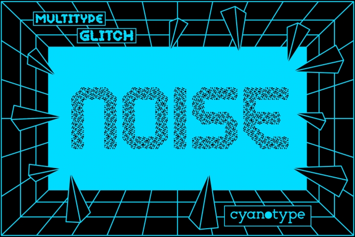 MultiType Glitch Noise Font Download