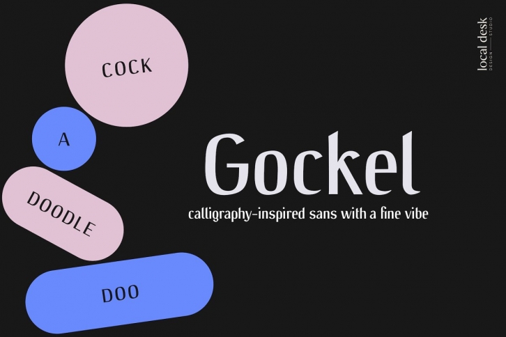 Gockel – Modern Sans with Fine Vibe Font Download