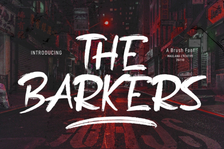 The Barkers Brush Font Font Download