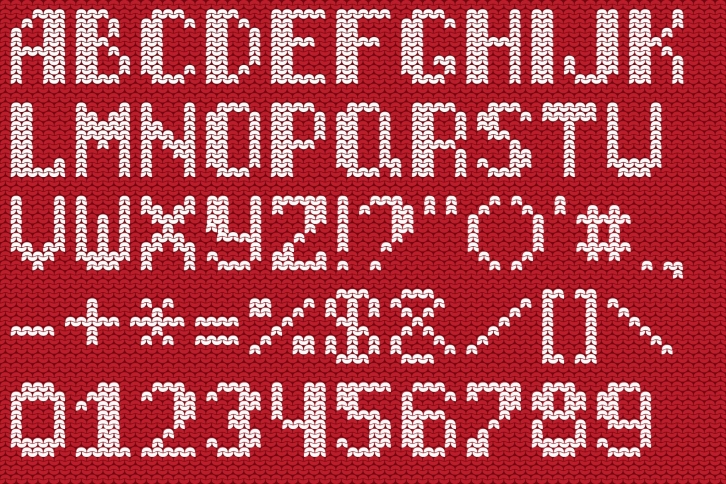 Christmas Knitted Web Font Download