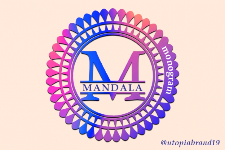 Mandala Monogram Font Download