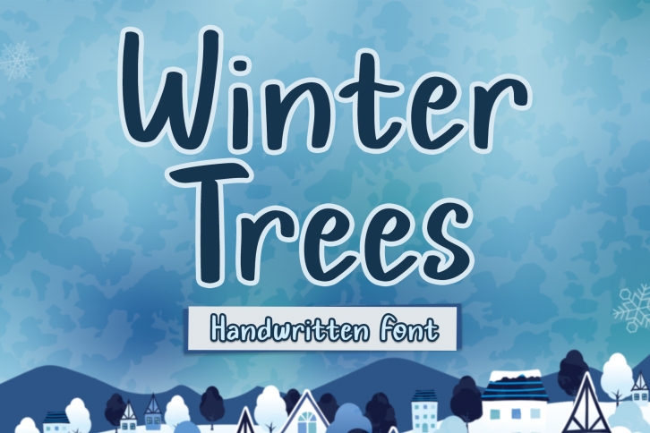 Winter Trees Font Download