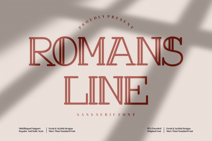 Romans Line Font Download