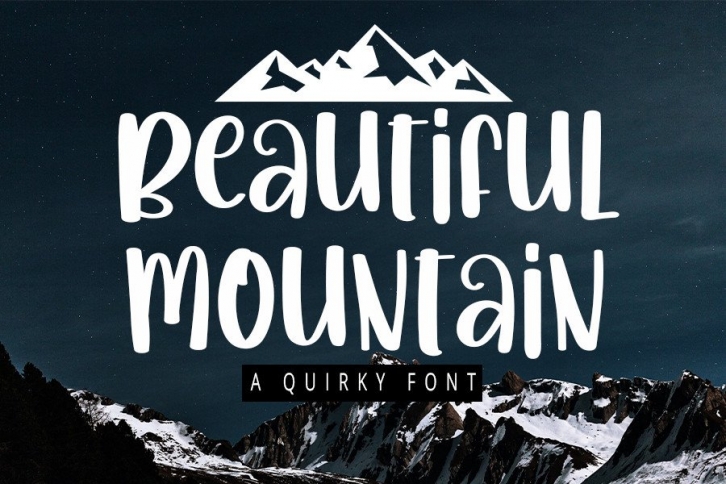 Beautiful Mountain Font Download