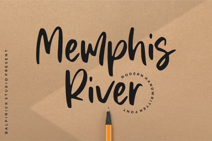 Memphis River Modern Handwritten Font Download