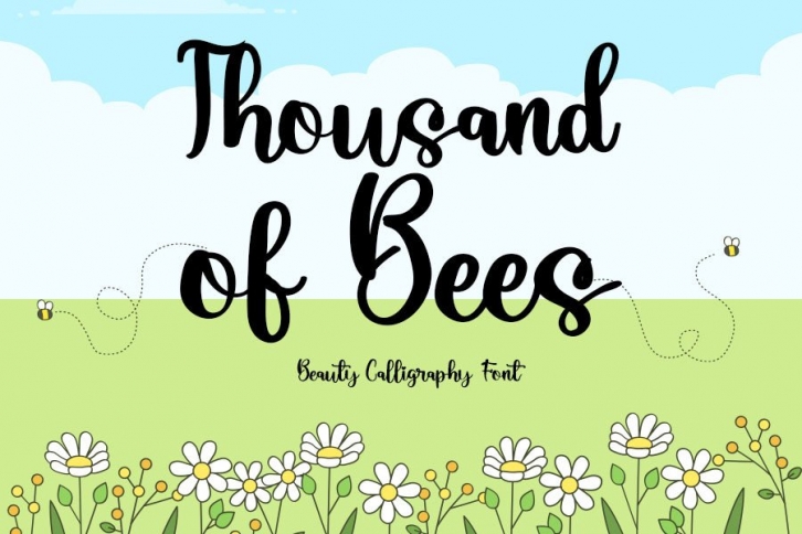Thousand of Bees Font Download