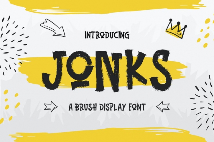Jonks – A Brush Display Font Font Download
