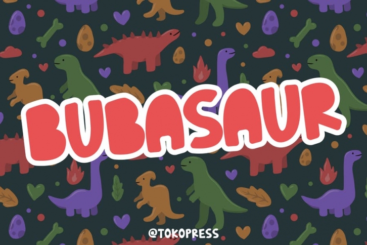 BUBASAUR - Kids Font Font Download