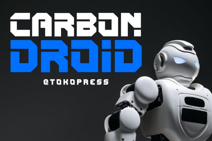 CARBON DROID - Techno Font Font Download