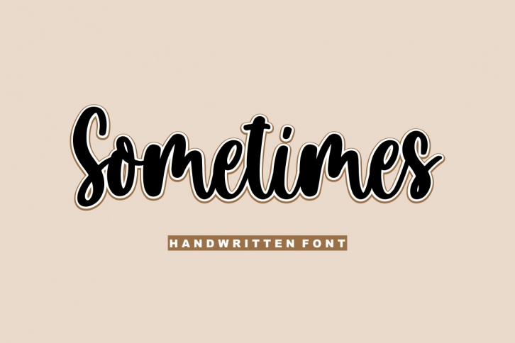 Sometimes Font Download